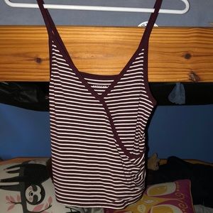 striped american eagle tank